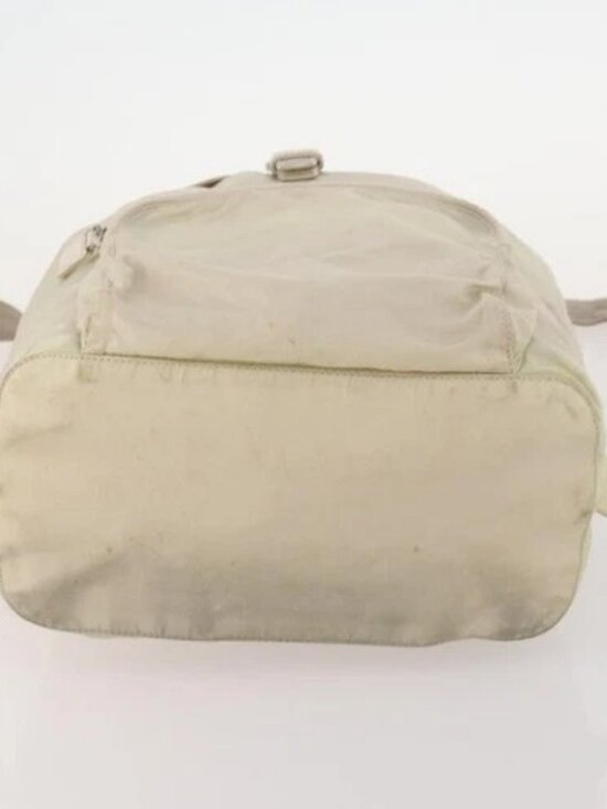 PRADA Backpack Nylon White Silver Auth bs33253 main image 6
